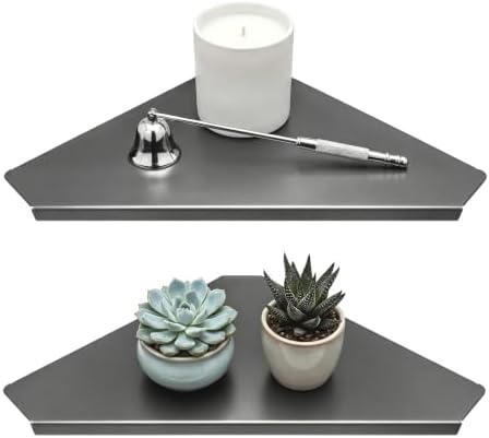Small Corner Floating Shelf Wall Mounted by DIZENDAMAI