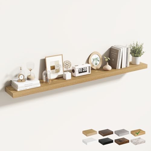 Acovy 55 Inch Floating Shelves for Wall 1 Pack, Wall Mounted Floating Shelf by Acovy