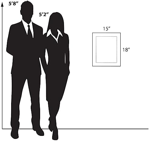 Azar Displays 105510-BLK Acrylic Floating Double Panel Wall Frame, Overall - Image 7