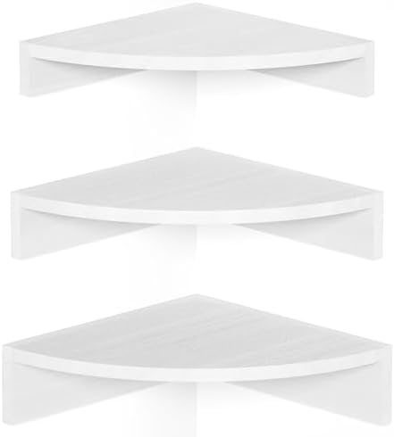Alsonerbay Wood Corner Floating Shelves by Alsonerbay