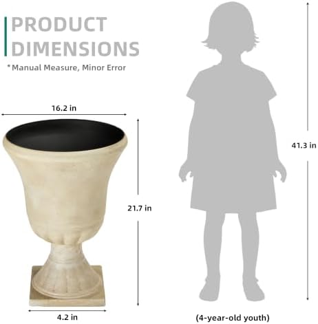 Autodaya 22"Tall Large Urn Planters - Image 6