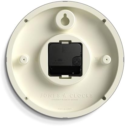 JONES CLOCKS® Spin wall Clock | Small Modern Round Clock | 8" | Dark Gray | - Image 6