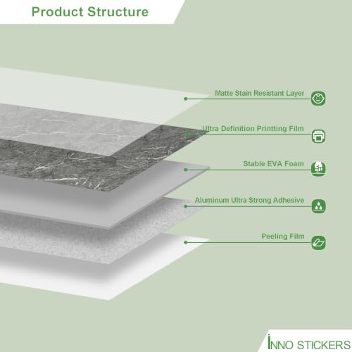 Marble Peel and Stick Waterproof Wall Paneling, Covers 38.75 Sq. Ft. - Image 3