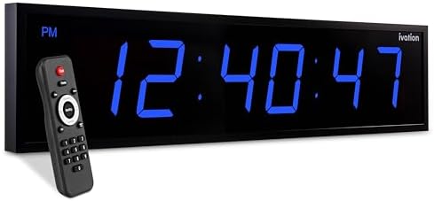 Ivation Oversized Digital Wall Clock by Ivation