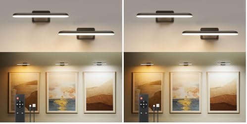 FULEN 4 Pack Picture Lights for Wall, Art Lights for Painting, Battery Operated by FULEN