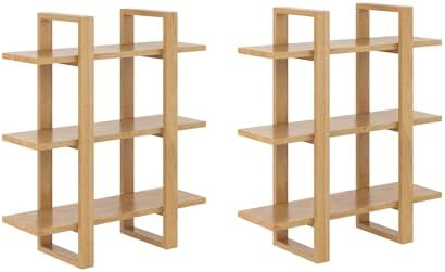 Nathan James Floating Wall Book Shelves, 3-Tier Display Shelf, Decorative - Image 7