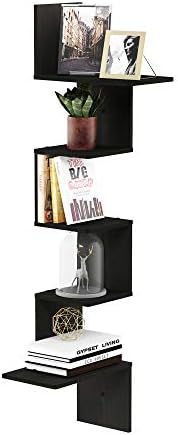 Furinno Rossi 5-Tier Corner Floating Shelves by Furinno-FitsYourSpaceFitsYourBudget