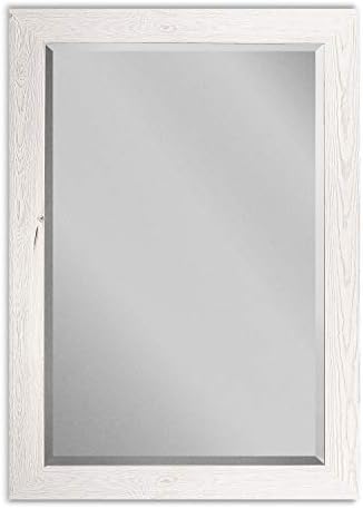 Renditions Gallery Rectangular Brite White Wood Framed Body Mirror Verticle Or by RenditionsGallery