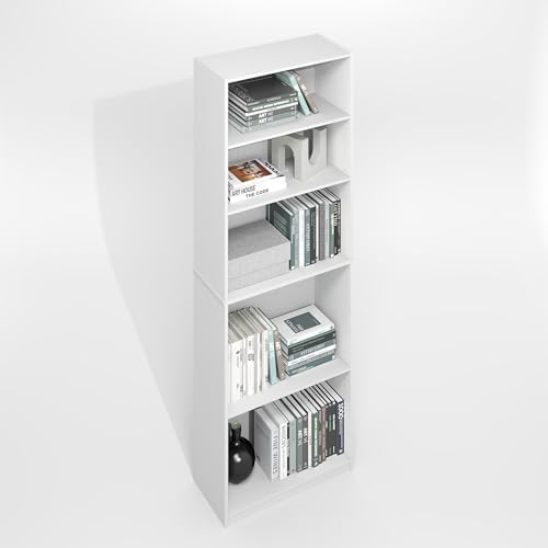 Furinno Jaya Simply Book Shelf, 5-Tier Bookshelf, Bookcase by Furinno-FitsYourSpaceFitsYourBudget