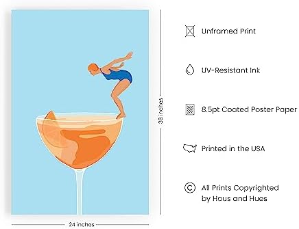 HAUS AND HUES Preppy Pictures Bar Art - Image 2