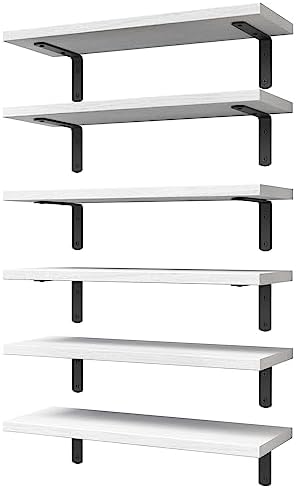 WOPITUES Floating Shelves Set of 6 by WOPITUESOfficial