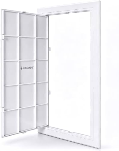 TICONN 8" x 16" Access Panel for Drywall, ABS Wall Hole Cover, Access Door by TICONN