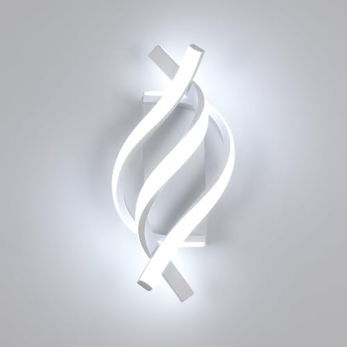 Modern Wall Sconce 21W Indoor Wall Lights Cool White 6500K Spiral Design Wall by DAXGD