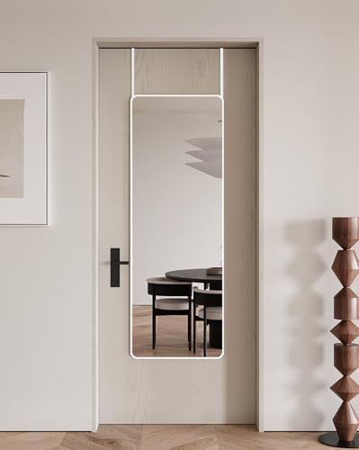 DMWOODFL 48"x14" Rounded Rectangle Over The Door Mirror - Image 3