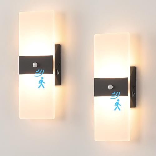 Hardwired Motion Sensor Wall Sconce 2-Pack by Joosenhouse