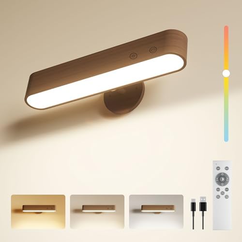 Rechargeable Wall Sconce, Battery Operated Indoor Wall Lights by WelcometoPopoIron