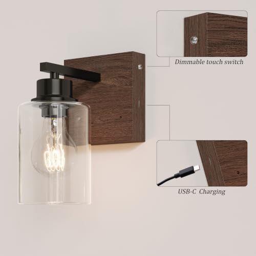 Rayogale Wireless Battery Operated Wall Sconce Set of 2 - Image 3