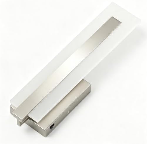 Tipace Hardwired Brushed Nickel Modern LED Wall Sconces Indoor Wall Lights - Image 3