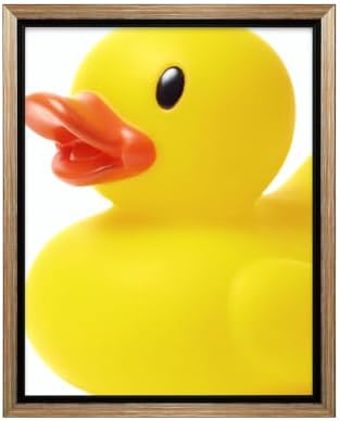 InkFlow Posters Yellow Rubber Duck Canvas Poster by InkFlowPosters
