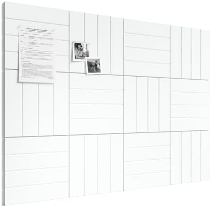 Bumusty 48" x 36" Large Cork Board Alternative, Cold White by BUMUSTY