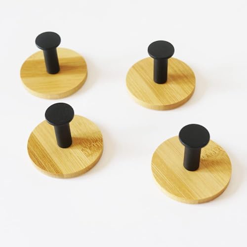 4Pack Decoration Wood Wall Hook Coat Hooks - Image 4
