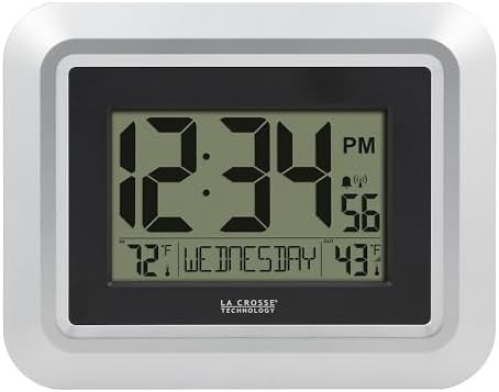 La Crosse Technology 513-1918S-INT Atomic Digital Wall Clock by LaCrosseTechnology