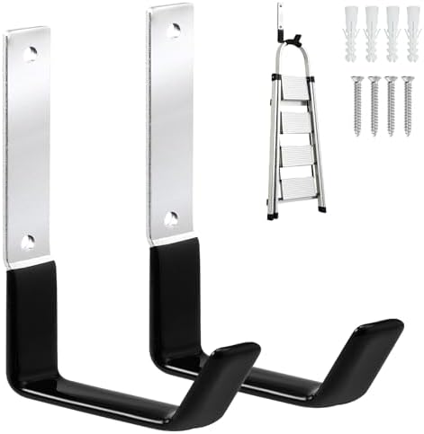 GeeWatom Heavy Duty Steel Garage Hooks, Garage Storage Utility Hooks, Anti-Slip by GeeWatom