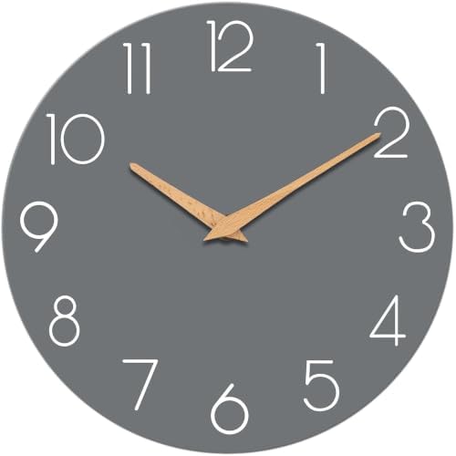 cicininc 10 Inch Battery Operated Wall Clock, Silent Analog by CICININCOfficial