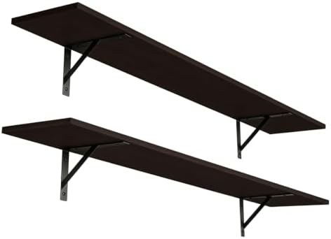 DINZI LVJ Long Wall Shelves, 55.1Inch Wooden Floating Shelves by DINZILVJ