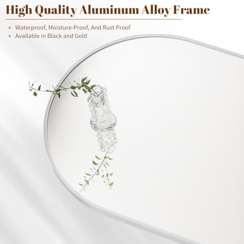 BEAUTYPEAK 36"x48" Arch Bathroom Wall Mirror - Image 3