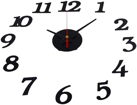 DIY Wall Clock, Battery Operated, 3D Quartz Frameless, Large No. - Image 4