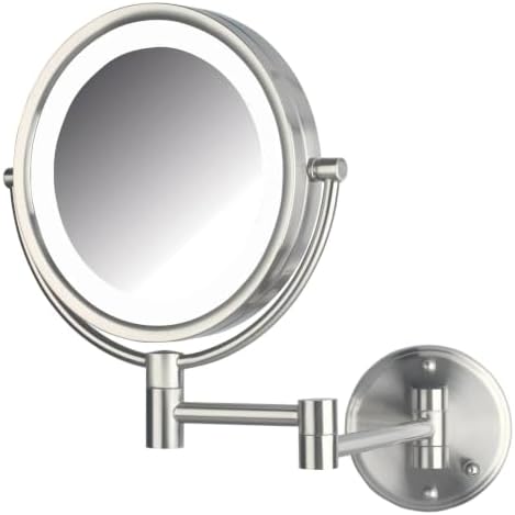 JERDON Hardwired Wall-Mount Makeup Mirror by Jerdon
