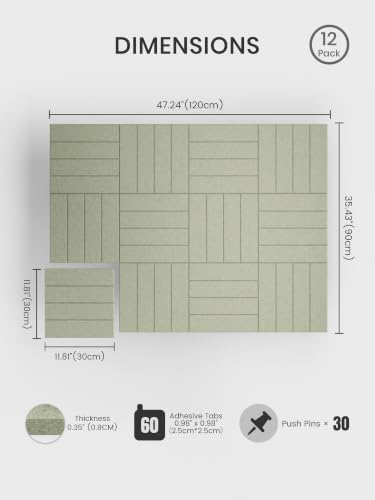 Bumusty 48" x 36" Large Cork Board Alternative - Image 2