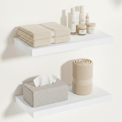 Vivelove White Floating Shelves, 16 X 12 Inches by VIVELOVE