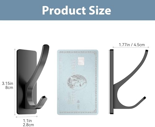 10-Pack Self Adhesive Towel Hooks: Extra Strong 13LB, Stainless Hook - Image 5