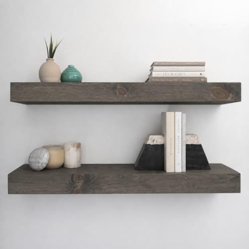 Urbandi Modern Floating Shelves 3 Inches Thick by Hand-madeInUSA