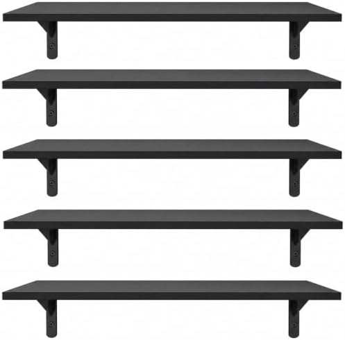 Floating Shelves for Wall Set of 5 by Unknown