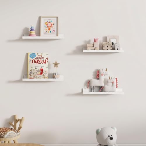 Dreamland Picture Ledge Shelf for Wall, Floating Shelves Set of 2, 18 inch Long - Image 5