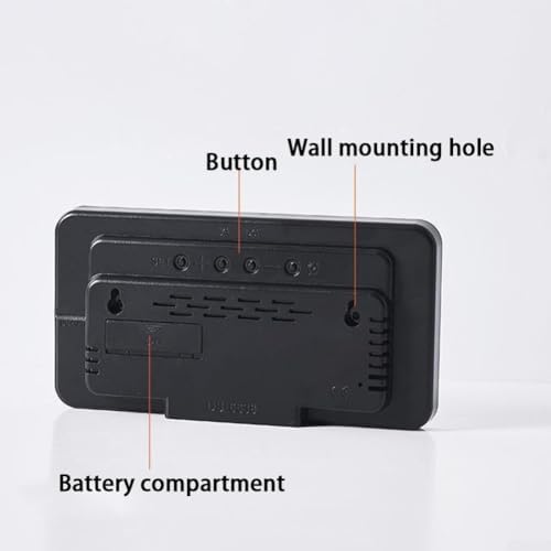 Digital Wall Clock Battery Operated, Large LED - Image 5