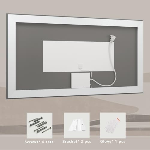 72x48 LED Lighted Bathroom Mirror - Image 5