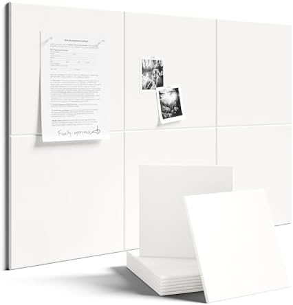 Fluxynara Felt Bulletin Board & Cork Board Alternative, Milky White by FLUXYNARA