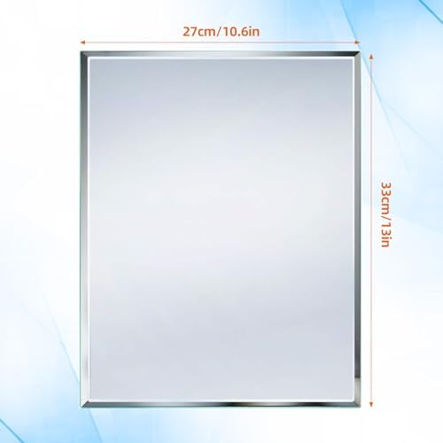 Calenzana Frameless Mirror Wall Hanging and Desk Standing, Compatible - Image 2