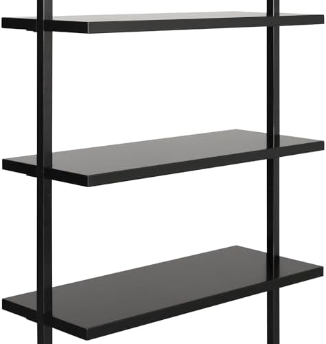 Nathan James Theo 6-Shelf Tall Bookcase, Wall Mount Bookshelf Wood Shelves and - Image 6