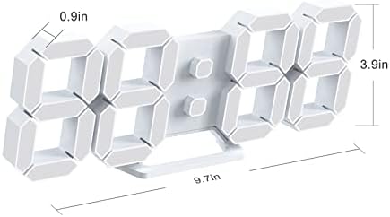 Deeyaple LED Clock, 3D Digital Wall & Desk Alarm Clock - Image 7