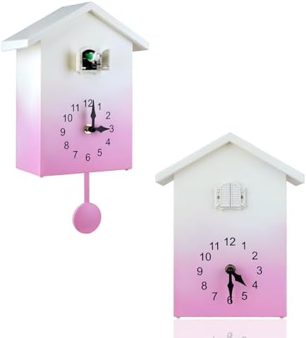 KEYPOWER Cuckoo Clock Cuckoo Wall Clock, Natural Bird Voices Or Cuckoo Call by KEYPOWER