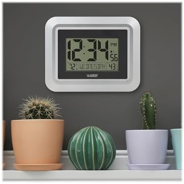 La Crosse Technology 513-1918S-INT Atomic Digital Wall Clock - Image 4