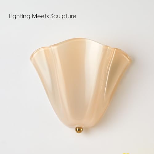 Flower Glass Wall Sconce, Decorative Wall Light - Image 4