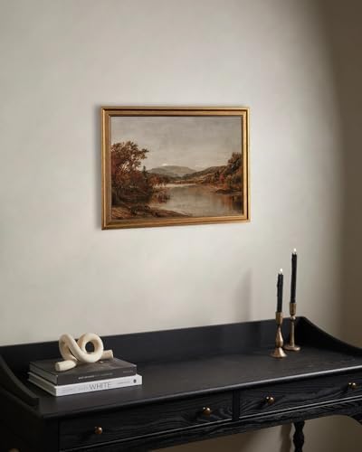 KBKBART Gold Framed Vintage Wall Art, Fall Landscape Paintings 12x16inch - Image 5