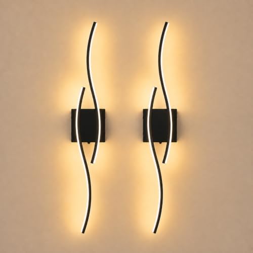 Battery Operated Wall Sconces Set of 2, Rechargeable Wireless Wall Lights by Unknown