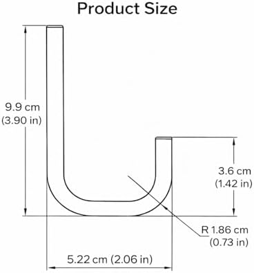 Wall Hooks for Hanging, Heavy Duty Solid Iron Coat Hooks - Image 4